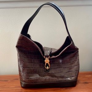 Dooney & Bourke Belvedere Logo Lock Shoulder Bag